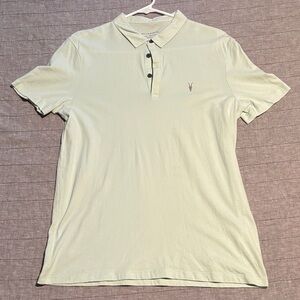 All Saints Men's Mint Polo Shirt